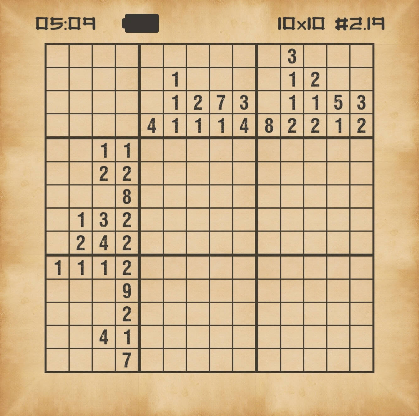 Nonogram Grid